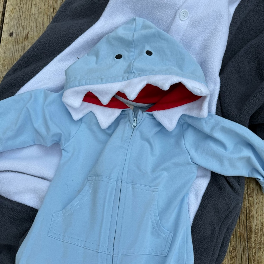Baby Shark Costume. Hooded one piece. Perfect condition.